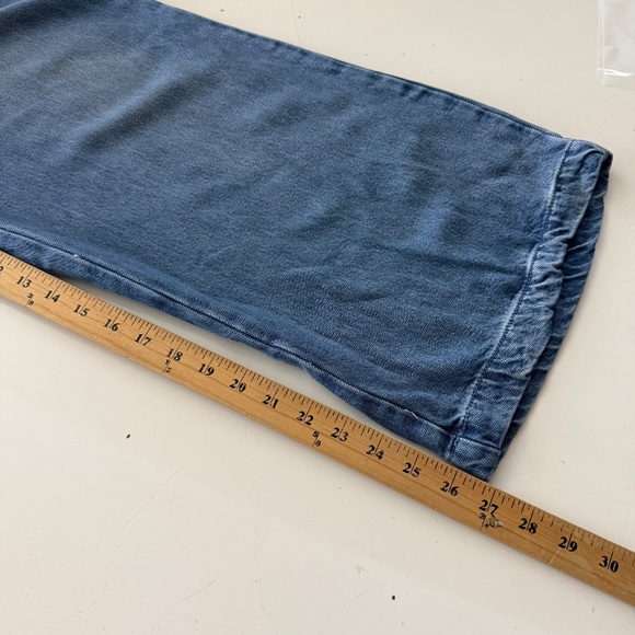 Young Fabulous & Broke Light Wash Denim Paperboy Wide Leg Jeans SMALL High Rise - Picture 9 of 10